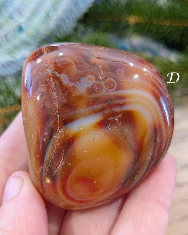 Orange Carnelian Tumbled Stones - Variant D