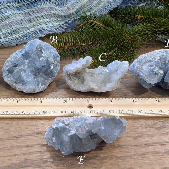 Blue Celestite Geodes