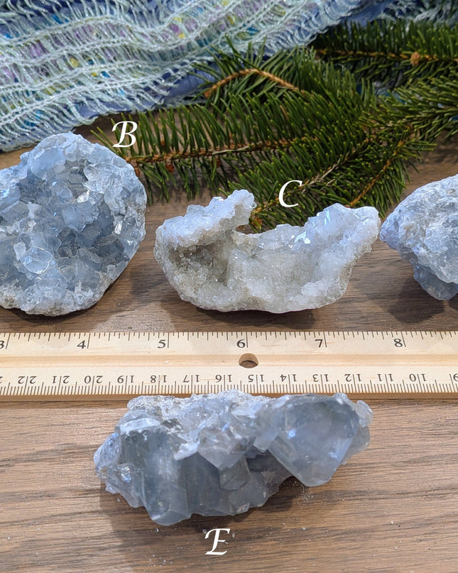 Blue Celestite Geodes