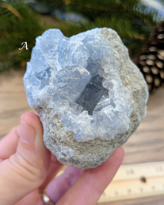 Blue Celestite Geodes - Variant A