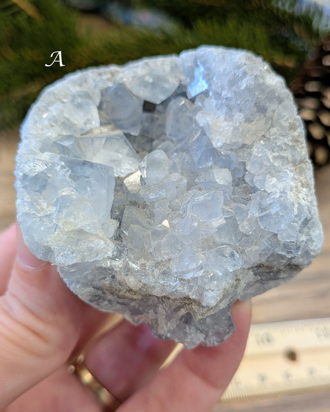 Blue Celestite Geodes - Variant A