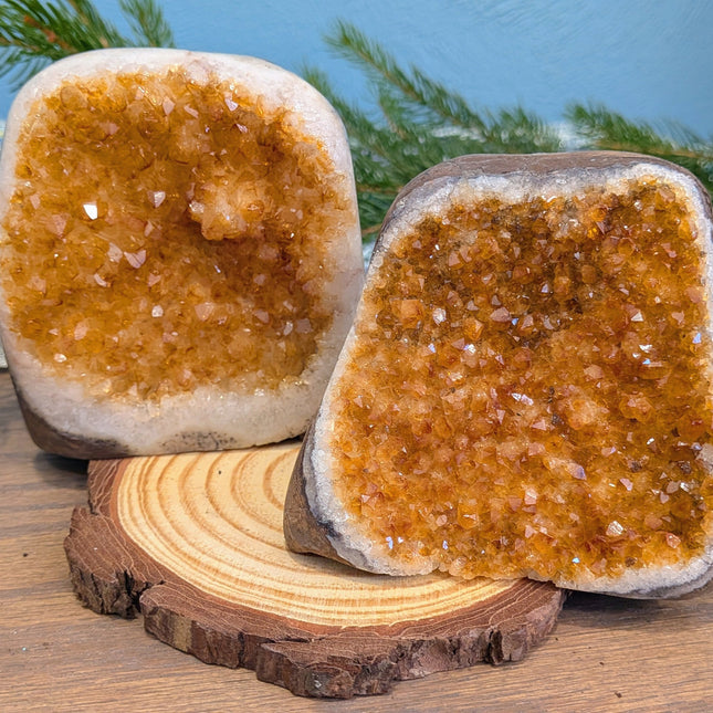 Yellow Citrine Geodes