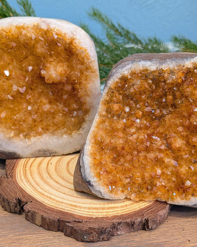 Yellow Citrine Geodes