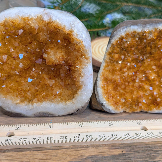 Yellow Citrine Geodes