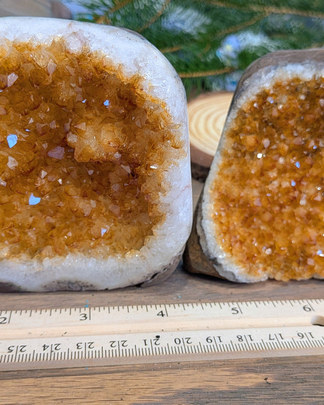 Yellow Citrine Geodes