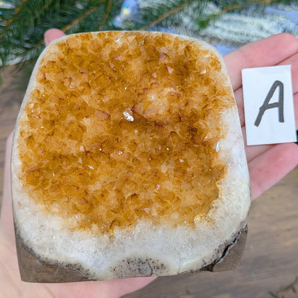 Yellow Citrine Geodes - Variant A