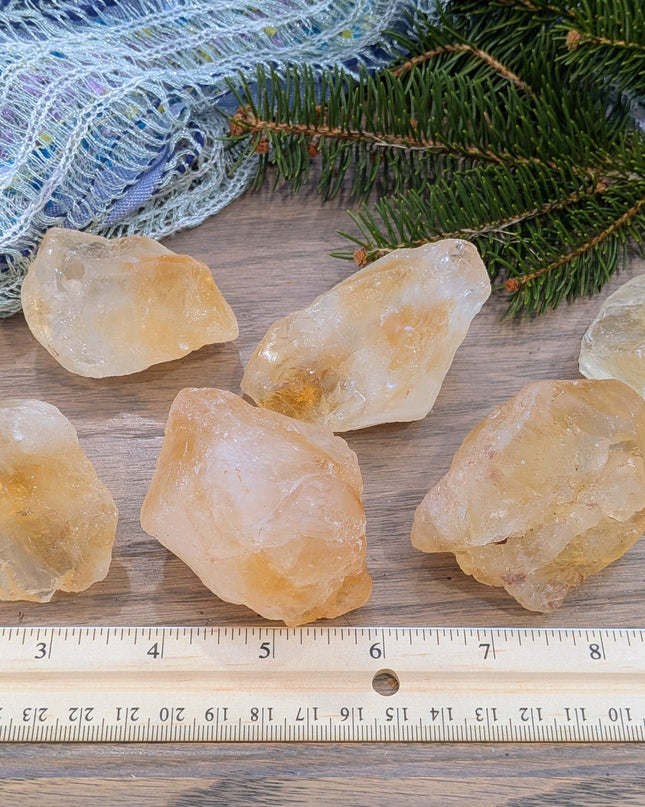 Yellow Citrine Rough Stones