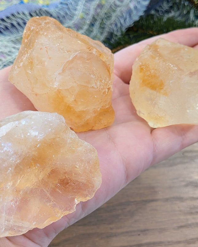 Yellow Citrine Rough Stones