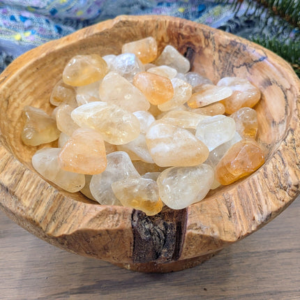 Yellow Citrine Tumbled Stones