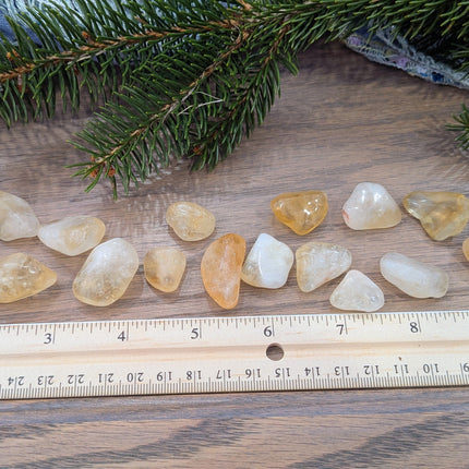 Yellow Citrine Tumbled Stones