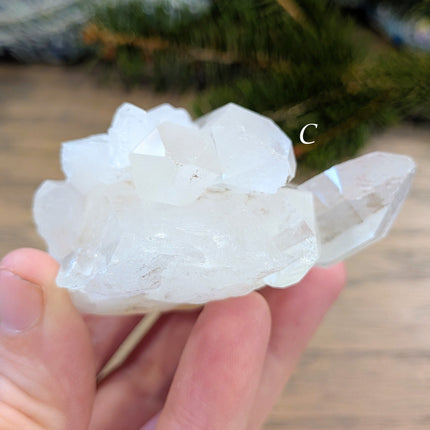 Clear, White Clear Quartz Clusters - Variant C