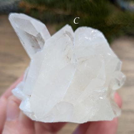 Clear, White Clear Quartz Clusters - Variant C