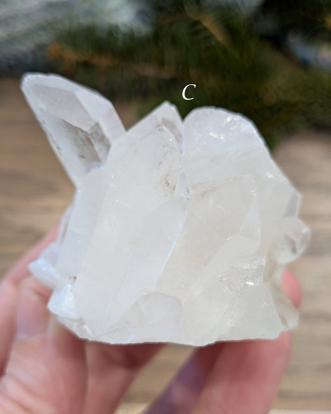Clear, White Clear Quartz Clusters - Variant C