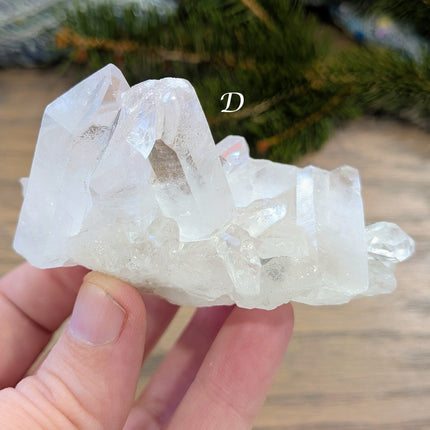 Clear, White Clear Quartz Clusters - Variant D
