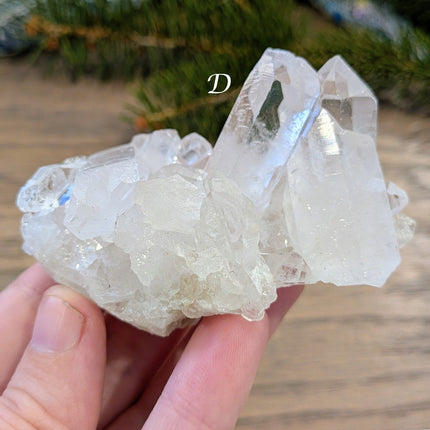 Clear, White Clear Quartz Clusters - Variant D