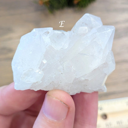 Clear, White Clear Quartz Clusters - Variant E