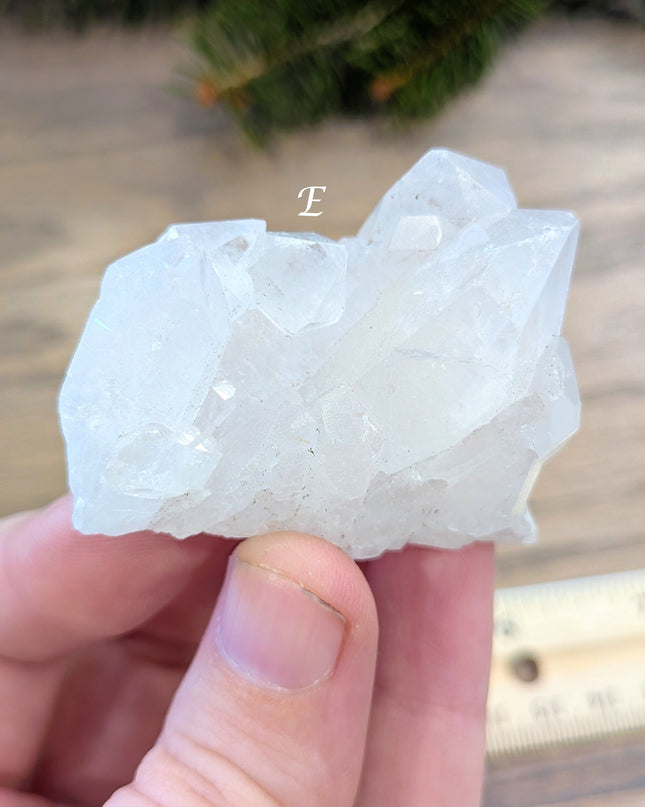 Clear, White Clear Quartz Clusters - Variant E