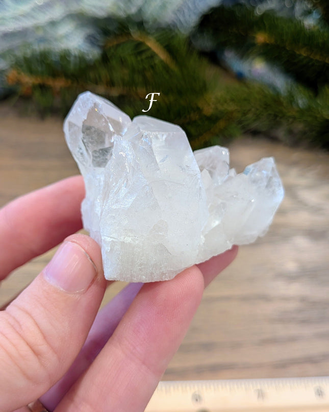 Clear, White Clear Quartz Clusters - Variant F