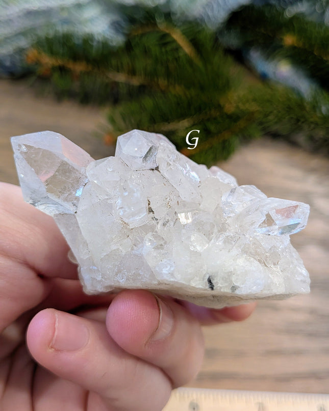 Clear, White Clear Quartz Clusters - Variant G