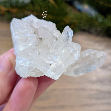 Clear, White Clear Quartz Clusters - Variant G