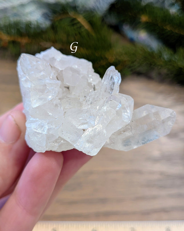 Clear, White Clear Quartz Clusters - Variant G