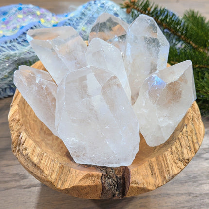 White, Clear Clear Quartz Points