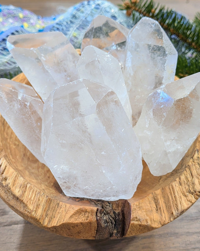 White, Clear Clear Quartz Points