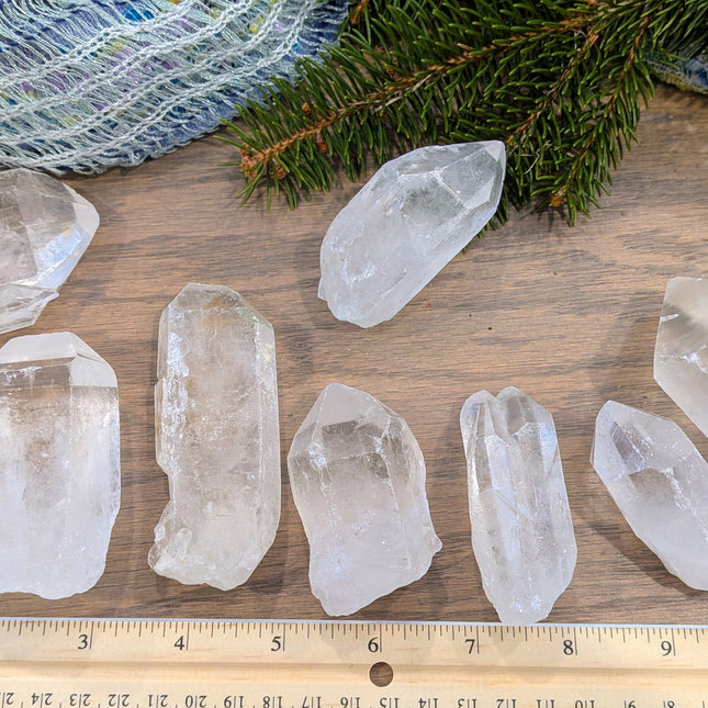 White, Clear Clear Quartz Points
