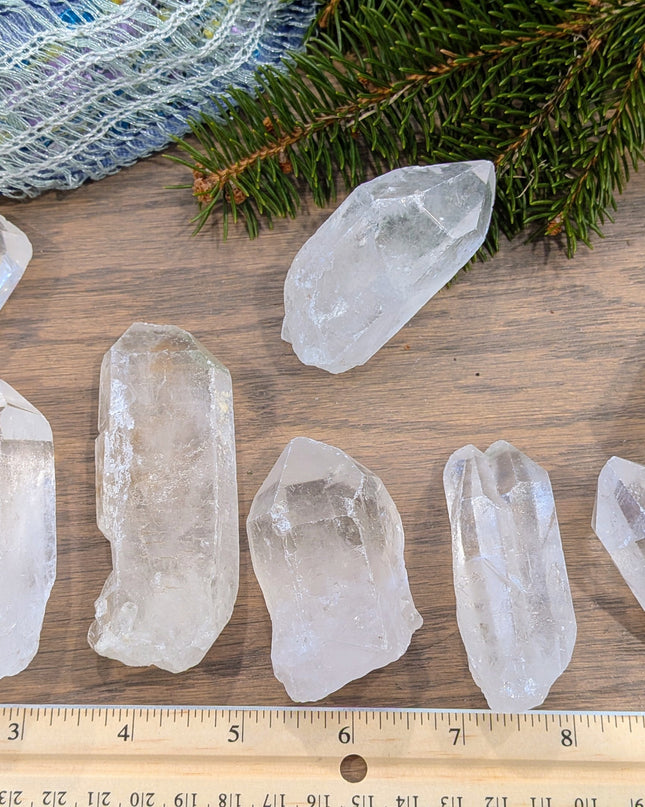 White, Clear Clear Quartz Points