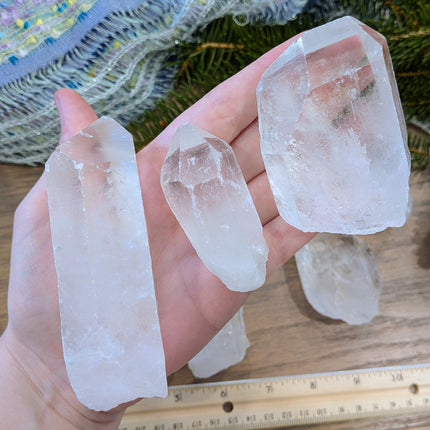 White, Clear Clear Quartz Points