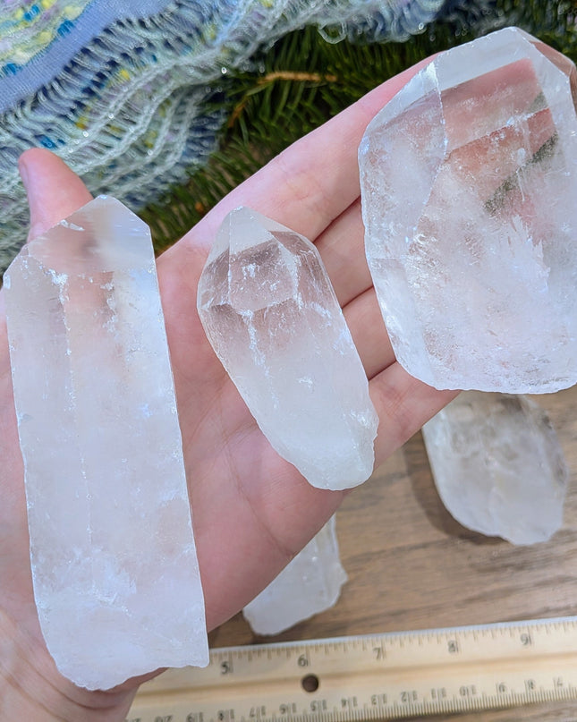 White, Clear Clear Quartz Points