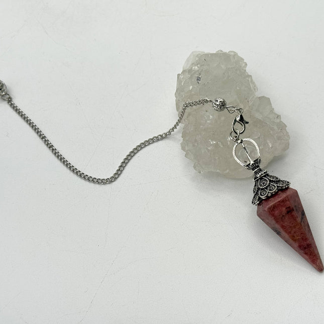 Rhodonite Pendulum