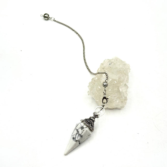 White Howlite Pendulum