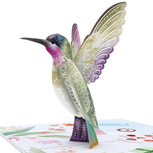 Happy Birthday Hummingbird Pop-Up Card