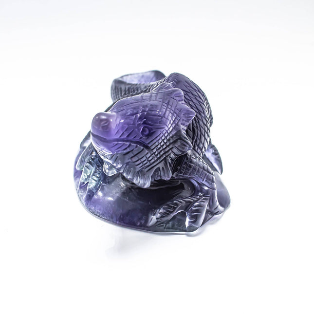 Fluorite Lizard Figurine