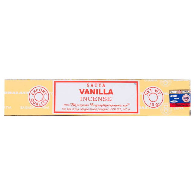 Satya Vanilla Incense Sticks (15g) | Comfort & Calm