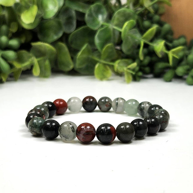 African Bloodstone 8mm Stretchable Bracelet