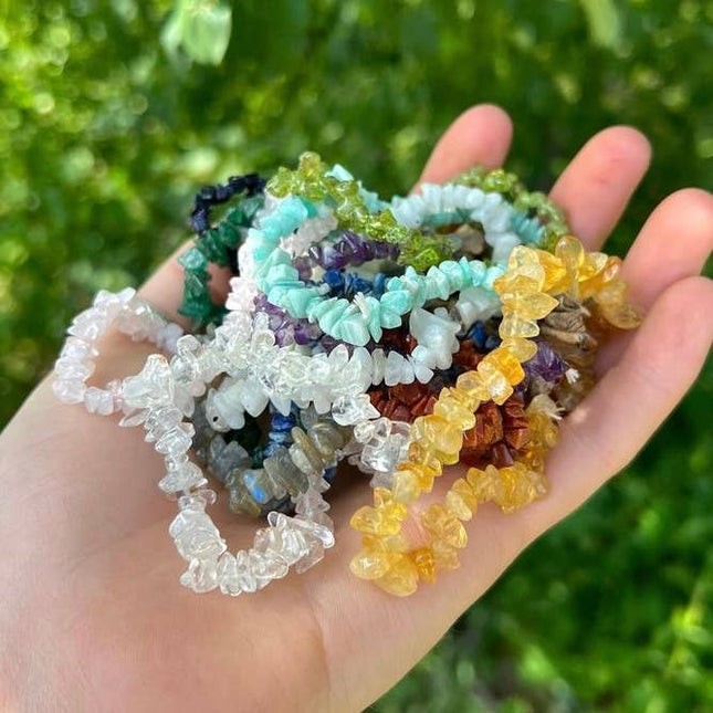 Chip Bead Stretch Bracelets