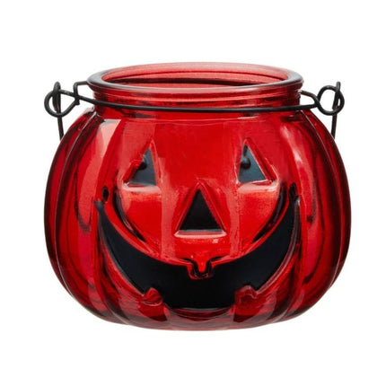 Jack O Lantern Pumpkin Tealight Candle Holder