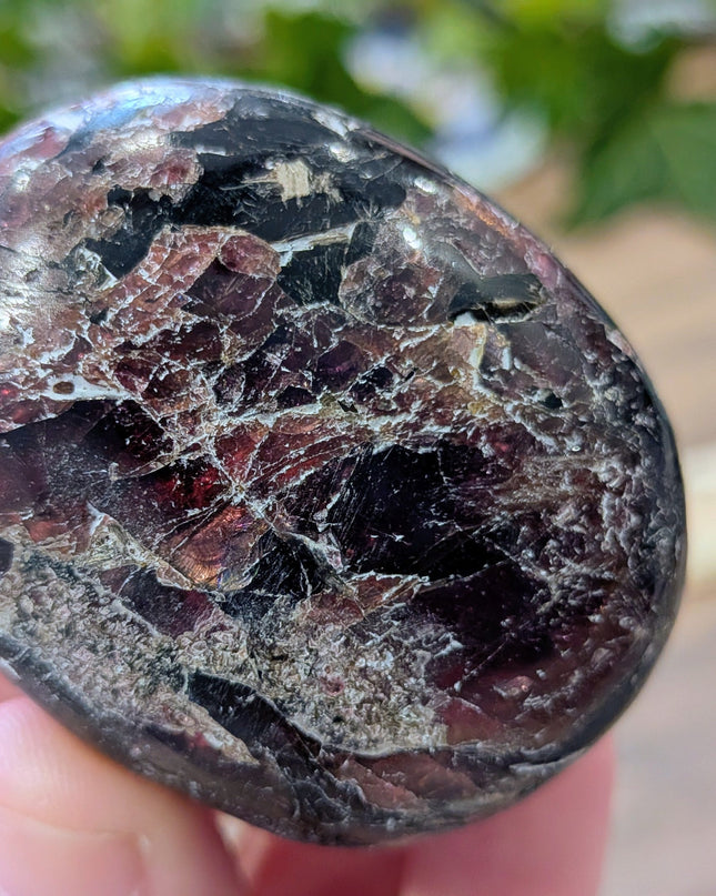 Red Garnet Palm Stones - Variant E