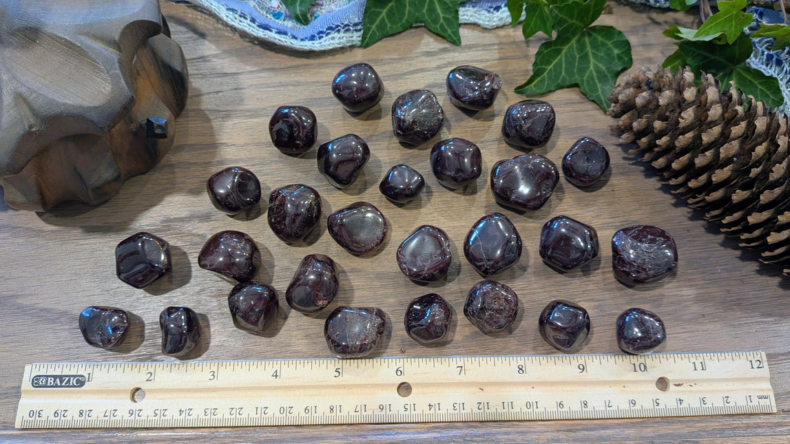 Red Garnet Tumbled Stones