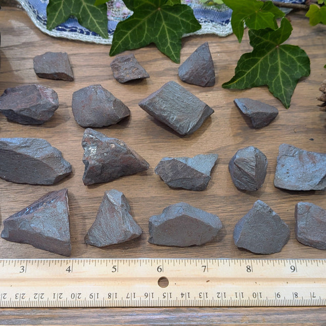 Grey Hematite Rough Stones