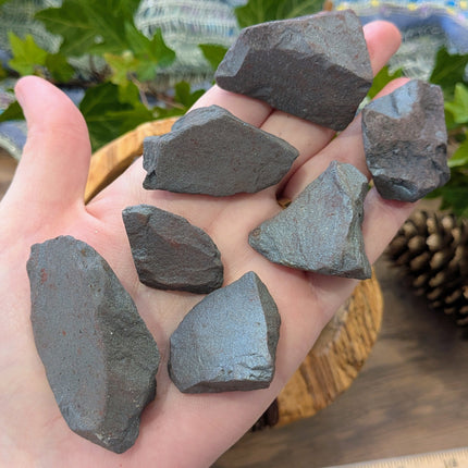Grey Hematite Rough Stones