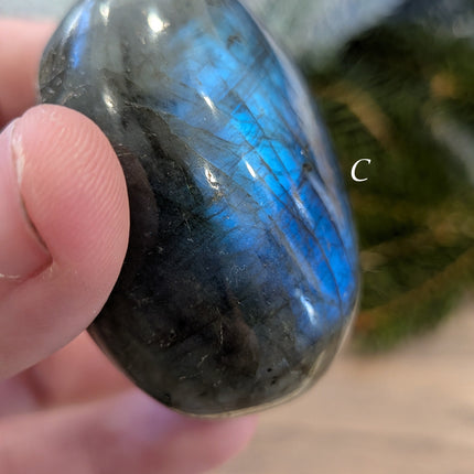 Blue, Green Labradorite Palm Stones - Variant C