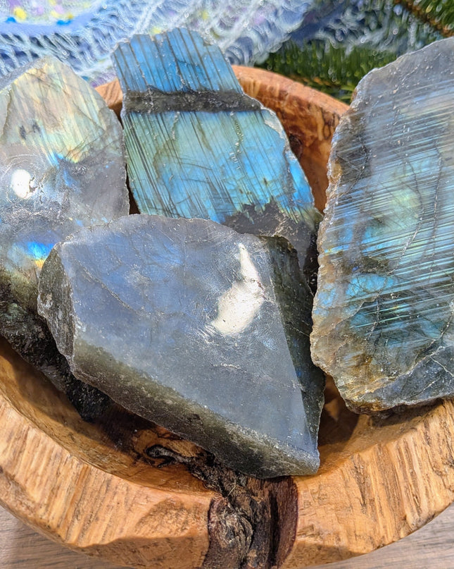 Blue, Green Labradorite Slabs 