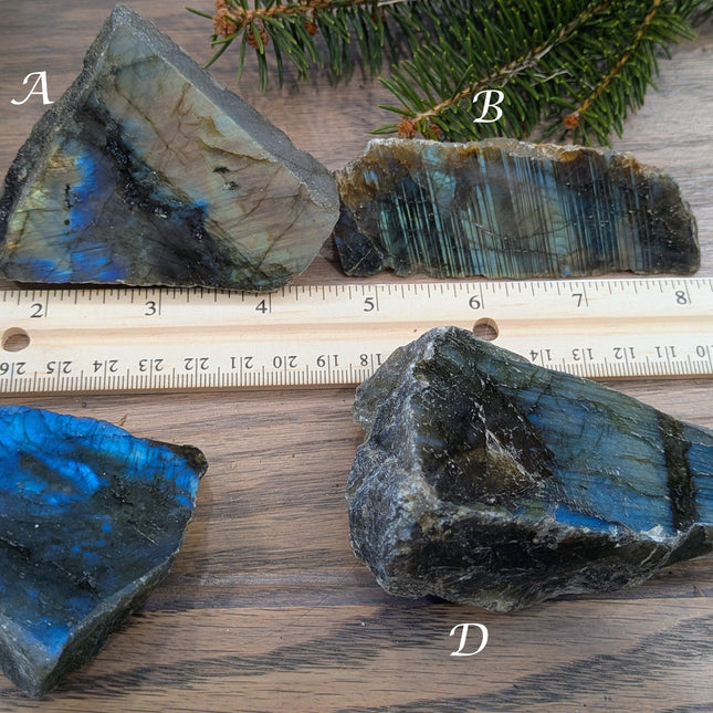 Blue, Green Labradorite Slabs 