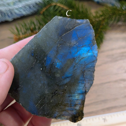 Blue, Green Labradorite Slabs  - Variant C