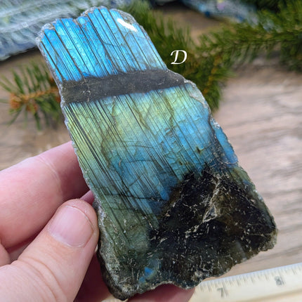 Blue, Green Labradorite Slabs  - Variant D