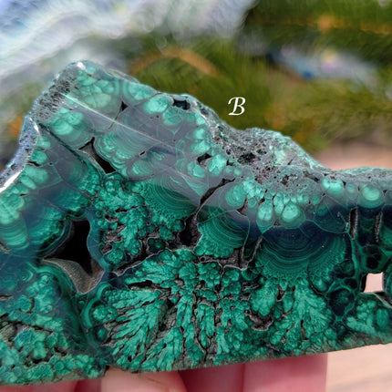 Green Malachite Slabs - Variant B