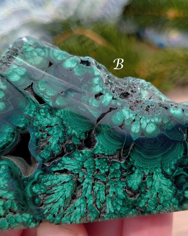 Green Malachite Slabs - Variant B
